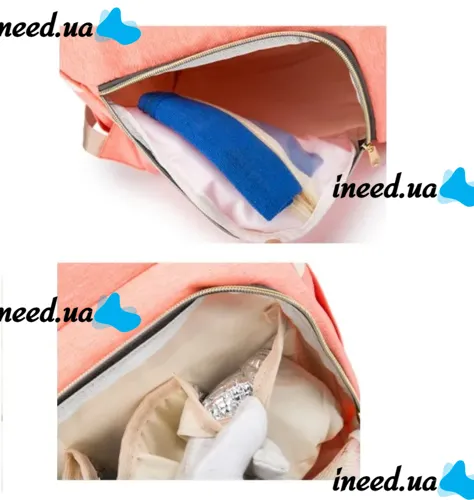 Сумка органайзер для мами LeQueen Mummy Bag для коляски, рюкзак для мам водостійкий з термокишенями для пляшечок Living Traveling Shar