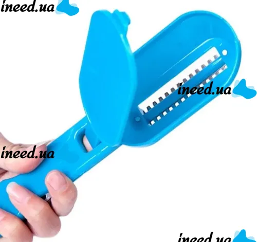 Ніж скребок для чищення луски риби Fish Scales Wiper Cleaning, Ручна рыбочистка з контейнером, ручний прилад для чищення риби з ножем для патрання