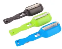 Ніж скребок для чищення луски риби Fish Scales Wiper Cleaning, Ручна рыбочистка з контейнером, ручний прилад для чищення риби з ножем для патрання