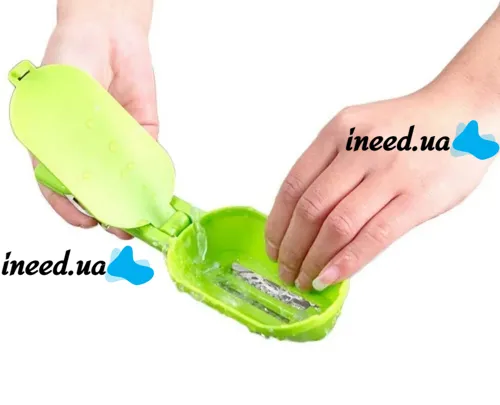Ніж скребок для чищення луски риби Fish Scales Wiper Cleaning, Ручна рыбочистка з контейнером, ручний прилад для чищення риби з ножем для патрання