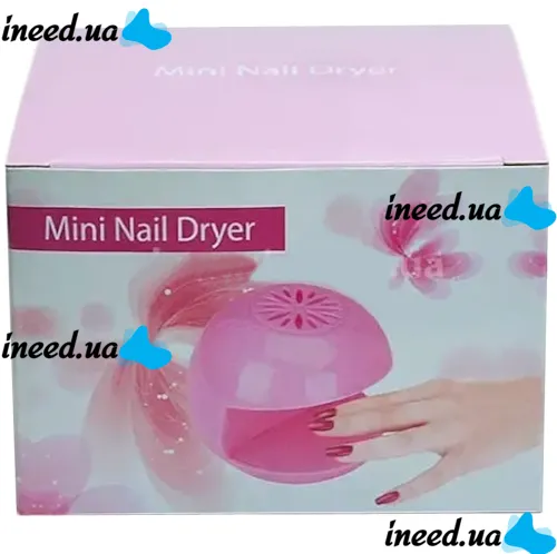 Wireless Mini Nail Dryer Nail Dryer VN-FV YM-708 with Battery-powered Fan, Compact Battery-powered Manicure Dryer Pink
