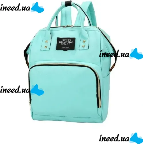Сумка органайзер для мами LeQueen Mummy Bag для коляски, рюкзак для мам водостійкий з термокишенями для пляшечок Living Traveling Shar