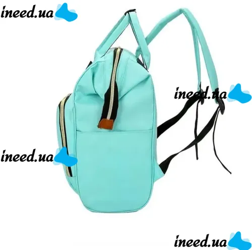 Сумка органайзер для мами LeQueen Mummy Bag для коляски, рюкзак для мам водостійкий з термокишенями для пляшечок Living Traveling Shar