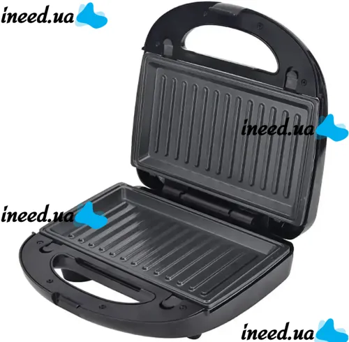 Electric Sandwich Maker, Sandwich Maker Opera OP-909 2500W with 6 Removable Grill Molds, Waffle iron, non-stick walnut pan