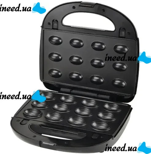 Electric Sandwich Maker, Sandwich Maker Opera OP-909 2500W with 6 Removable Grill Molds, Waffle iron, non-stick walnut pan