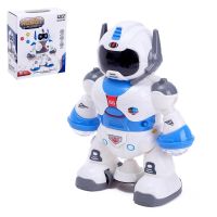 Танцующий робот Dancing Robot Light and Music LZCZ 6678-5 с подсветкой для детей, Детский светящийся робот игрушка со светом на батарейках