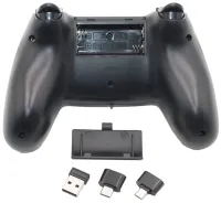 Беспроводной джойстик геймпад Game Pad CM-019 для PC Android с адаптерами, Игровой контроллер 2,4G для компьютера и телефона от батареек Черный
