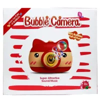 Children's soap Bubble Generator Pig Bubble Camera HJ-458 in the form of a camera, a toy camera for blowing soap bubbles on batteries