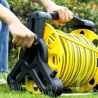Садовий поливальний шланг з котушкою і розпилювачем ARK Water Hose Reel AND923 10 м для поливу, Котушка барабан для водяного шланга 3/8 " з ручкою