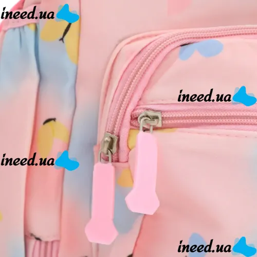 Дитячий шкільний рюкзак портфель Веселка NA-4 для дівчинки, Підлітковий ранець Rainbow 43х20х31см для дівчаток для 1-4 класу в школу Рожевий