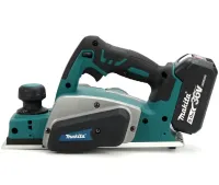 Акумуляторний рубанок по дереву Makita DKP180 36V 5AH 2 акумулятори Бездротовий електрорубанок Макіта PCP36V 11000 об/хв 36В 5Ач в кейсі Синій