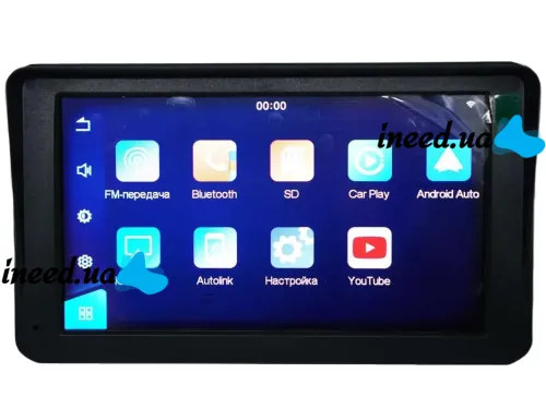 Автомобільний сенсорний монітор екран Carplay 701w 7 " дюймів дисплей, Бездротова Автомобільна Bluetooth стереосистема FM IOS Android на присоску