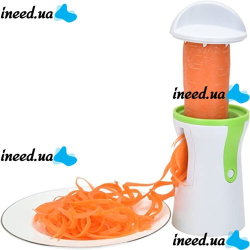 Ручная терка овощерезка GRATER Sunkist Spiral Sliser, Спиральная терка для морковки по-корейски, овощей и фруктов, Спиральный слайсер Зеленый