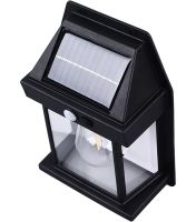 Уличный настенный светильник COBA Solar Wall Lamp HW-666-1W на солнечной батарее, Аккумуляторная фасадная лампа с датчиком движения KT-666