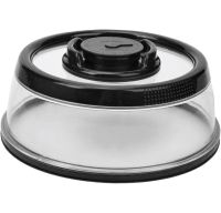 Багаторазова Вакуумна кришка Press Dome Stay Fresh Longer NJ - 352 19см для пакування харчових продуктів кухонний контейнер вакууматор для їжі Чорний