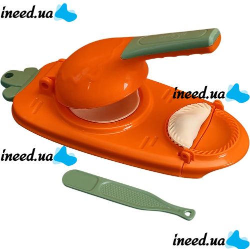 Ручна машинка для ліплення домашніх пельменів і вареників Dumpling Maker 2 в 1, універсальна Механічна прес-форма для розкочування тіста, Вареничница