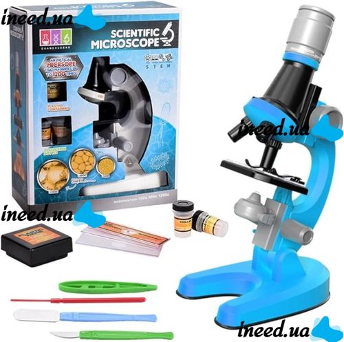 Scientific Microscope OEM 1013A-1 Children's Microscope with 1200x Zoom for Scientific Research HA-148 Laboratory with Magnification and Research Kit