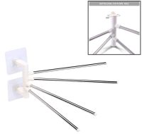 Universal Wall Mounted Bathroom Towel Rack 4-Bar Towel Rack for 4 towels, Rack Towel Organizer 4 Holders White