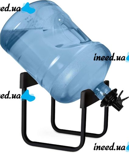 OWN-KC-513 Tilting tabletop 19 liter Bucket rack with water filling tap, Metal bottle holder AND103-1