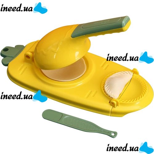 Ручна машинка для ліплення домашніх пельменів і вареників Dumpling Maker 2 в 1, універсальна Механічна прес-форма для розкочування тіста, Вареничница
