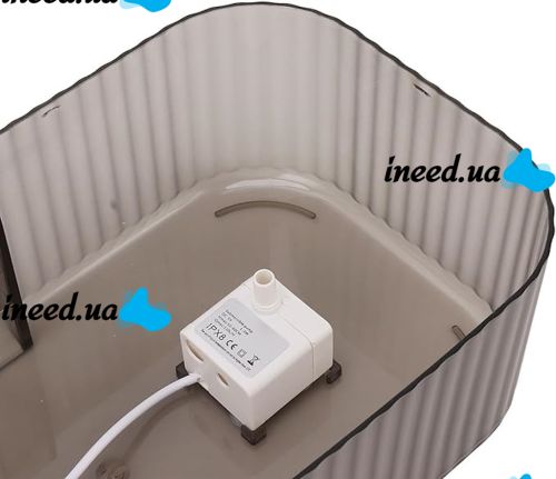 Автоматичний фонтан для води годівниця для домашніх тварин 2 в 1 LY-429 3л з мискою, подвійний диспенсер для собак і кішок з чашею для їжі Зелений