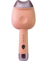 Керамическая плойка для завивки волос 32 мм Egg Roll Stick XL-290 45W, Керамические щипцы для завивки волос с двойным цилиндром для локонов Розовая