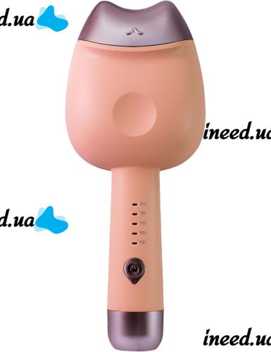 Керамическая плойка для завивки волос 32 мм Egg Roll Stick XL-290 45W, Керамические щипцы для завивки волос с двойным цилиндром для локонов Розовая