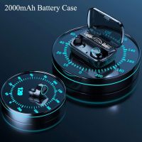 Беспроводные Bluetooth наушники Newest M10 с led дисплеем и индикатором заряда Black Черные сенсорные с экраном TWS М10 c powerbank Earbuds
