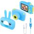 Дитячий акумуляторний фотоапарат DVR Baby Camera XL - 500R зайчик, Дитяча цифрова камера 7688 600mAh, цифровий фотоапарат для дітей Блакитний