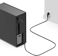 Мережевий шнур живлення для PC комп'ютера і ноутбука 220 - 250V 10A 1.5 м, Кабель для блоку живлення, монітора