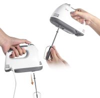 Manual mixer with Domotec MS-1366 bowl with nozzles and 2L bowl for whipping and dough, Electric Kitchen Mixer with stand MS 1366 White