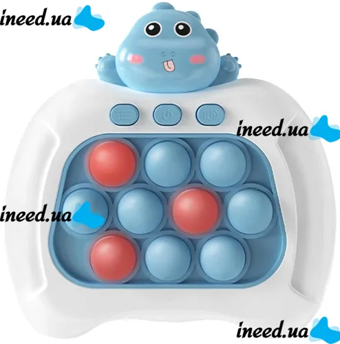Дитяча іграшка головоломка Quick Pop It Baby Dragon Інтерактивна електронна приставка антистрес поп ІТ для зняття стресу на батарейках від 3-х років