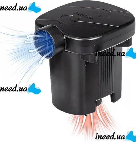 Electric automatic compressor pump Lebecom Air Pump GR-109 for inflating air mattresses, balls and boats 3 adapters 220V from the mains