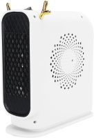 Outdoor Spiral Heater Fan Heater Voltronic JIEBO-N8 500W with Deer Horns, Portable Desktop Electric Heater Deer White