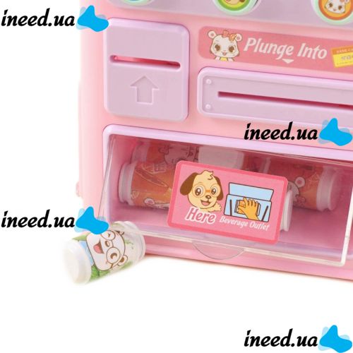 Children's Toy Vending Machine with Drinks Vending Machine Drink Voice 8288, Toy Store Play Set with Lighting Effects