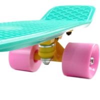 Children's urban Mini Skate Penny Board Penny My Go Fish Skateboards Mint 22", Skateboard MS-0848 with luminous wheels for children and teenagers