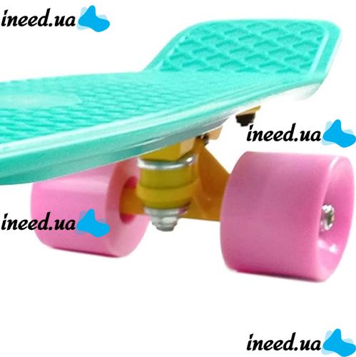 Children's urban Mini Skate Penny Board Penny My Go Fish Skateboards Mint 22", Skateboard MS-0848 with luminous wheels for children and teenagers