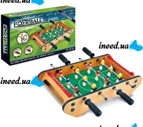 Children's board game Football Football Champions 2218 with 6 players per team with a goal counter, a table set of 12 players for two for children