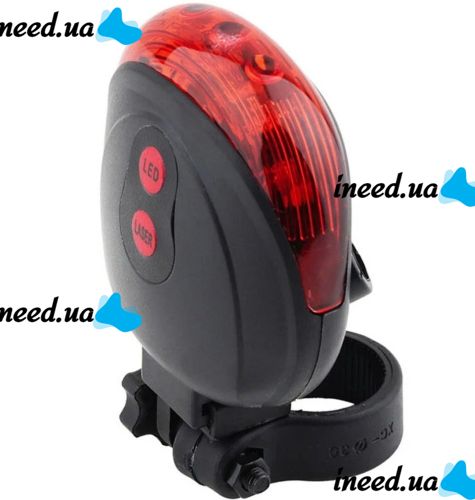 Bailong BL-118 Rear Bicycle Flashlight on the handlebar laser track with mounting, Bicycle flashlight headlight for a battery-powered bicycle with a BL118 fastener