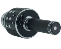 Беспроводной караоке микрофон WSTER WS-858 Bluetooth USB AUX FM со встроенным динамиком 5W, блютуз микрофон с регулятором громкости Q858 для пения