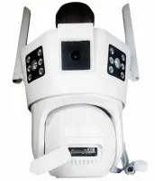 Outdoor Wi-Fi Surveillance Camera with 3 Lenses Smart Camera SD-39 with Motion Sensor, Rotatable Triple Wi-Fi Camera with Night Shooting