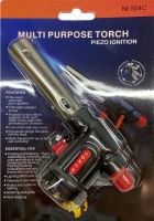 Portable Gas Burner for Canister Multi Purpose Torch No. 504 With Travel Cutter with Piezo Ignition Flame Control Manual Gas Soldering Iron