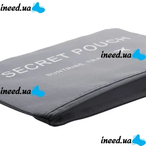 Набір дорожніх сумок органайзерів Secret Pouch 6 штук Сірі, чохли мішки для зберігання одягу у валізі, водонепроникні для подорожей laundry