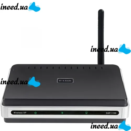 Беспроводной Wi-Fi Роутер маршрутизатор D-Link DAP-1150 до 54 Мбит/с 1 LAN порт, Высокоскоростной Wifi роутер точка доступа до 54 Mb/s Черный