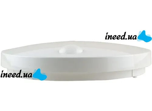 Настінний світлодіодний світильник Sanso LED 15W-NW-SE з датчиком руху, стельовий акумуляторний круглий ліхтар BT001 4000K IP44 на стіну Білий
