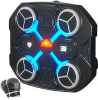 Настенный музыкальный тренажер для бокса Music Boxing Machine CD18 с RGB подсветкой и перчатками, Настенная боксерская мишень с музыкой для детей