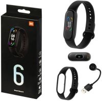 Fitness Bracelet Smart Band M6 black Xiaomi Mi Band 6 Hey Plus Color M6 Pedometer, Blood Pressure and Pulse Measurement black, smart watch, smart watch
