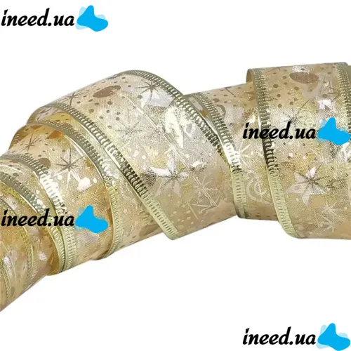 LED garland in the form of a LaceShine ribbon Warm white 5 meters with a pattern of snowflakes on batteries, Christmas ribbon 5m 50 LED diodes Warm white