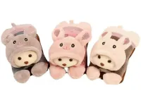 М'яка іграшка Зайчик TaoBao подвійна водяна муфта з підігрівом для рук 500W, електрична грілка у формі зайчика для зігрівання рук від мережі 220V