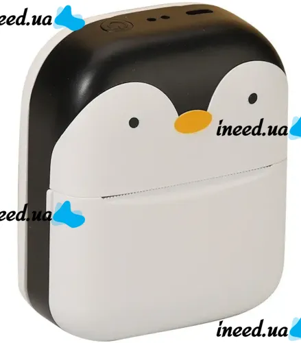 Дитячий бездротовий міні термопринтер Penguin GM05 для друку фотографій і етикеток, блютуз принтер Пінгвін з термодруком A8 для Android IOS